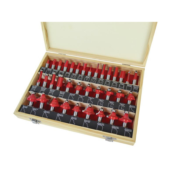 1/2in TCT Router Bit Set, 35 Piece