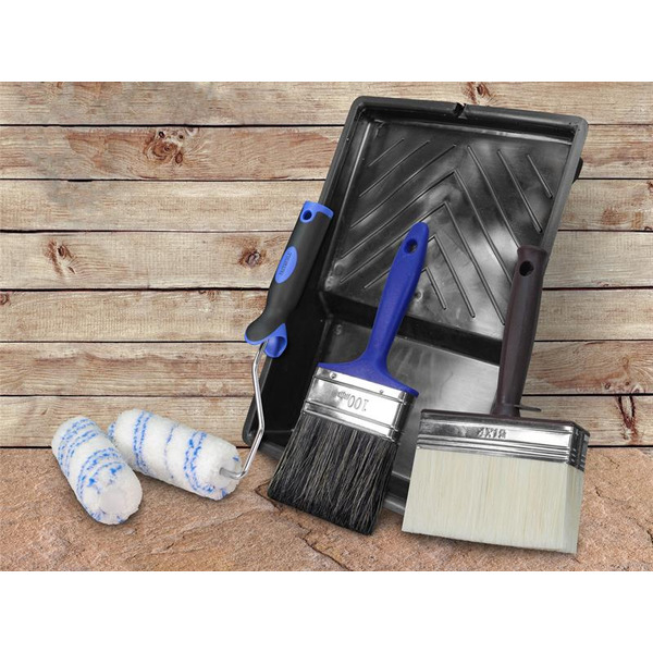 Wood Care Paint Brush & Roller Kit, 6 Piece