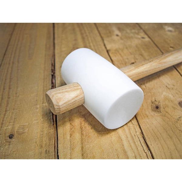 Faithfull FSC White Rubber Mallet 16oz