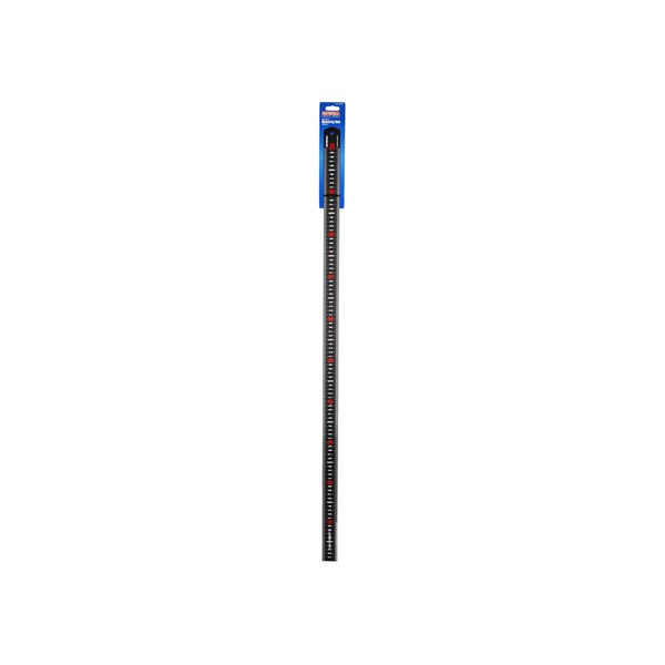 Matt Black Stainless Steel Measuring Rule 1000mm
