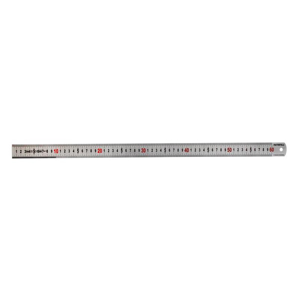 Faithfull FAIRUL600MS Matt Silver Measuring Rule 600mm
