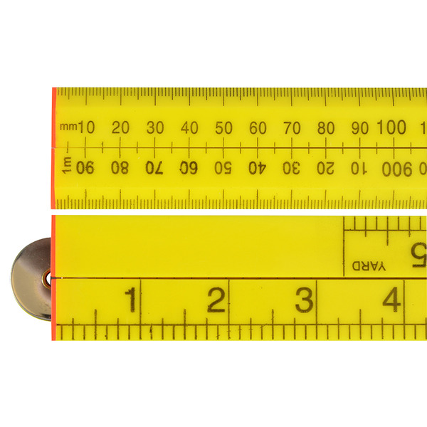 Faithfull Folding Rule Yellow ABS Plastic 1m (36in)