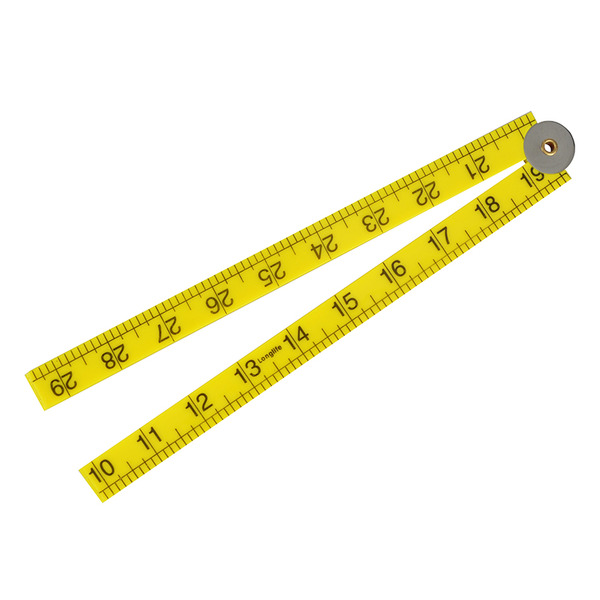 Faithfull Folding Rule Yellow ABS Plastic 1m (36in)