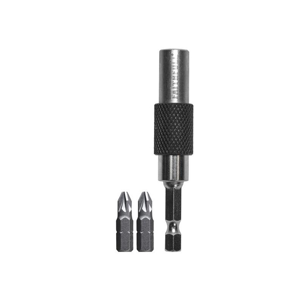 Faithfull 15 Flexi Bit Holder 75mm & PZ2(x2) Bits