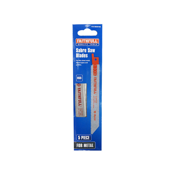 S918E Sabre Saw Blade Metal 150mm 18 TPI (Pack of 5)