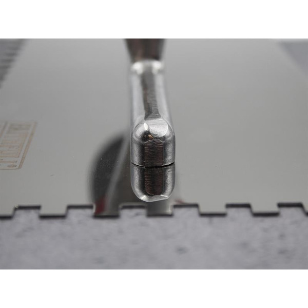 Faithfull FAISGTNOT6SS Notched Trowel Serrated 6mm Stainless Steel Soft Grip Handle 11 x 4.1/2in