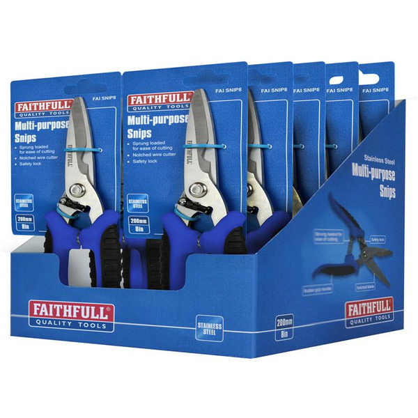 Faithfull Multipurpose Snips 200mm (8in)