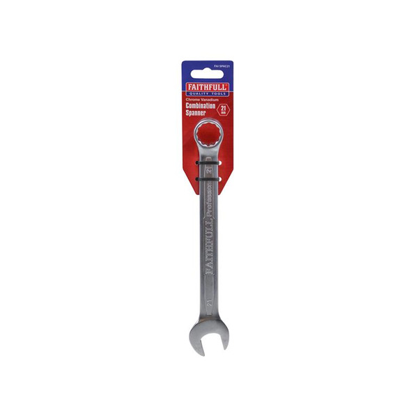 Faithfull Combination Spanner CV Satin Finish 21mm