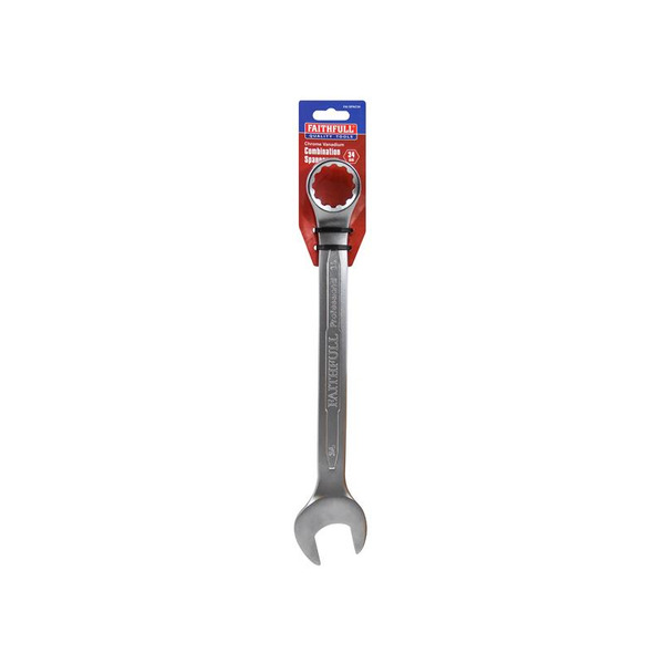 Combination Spanner CV Satin Finish 34mm