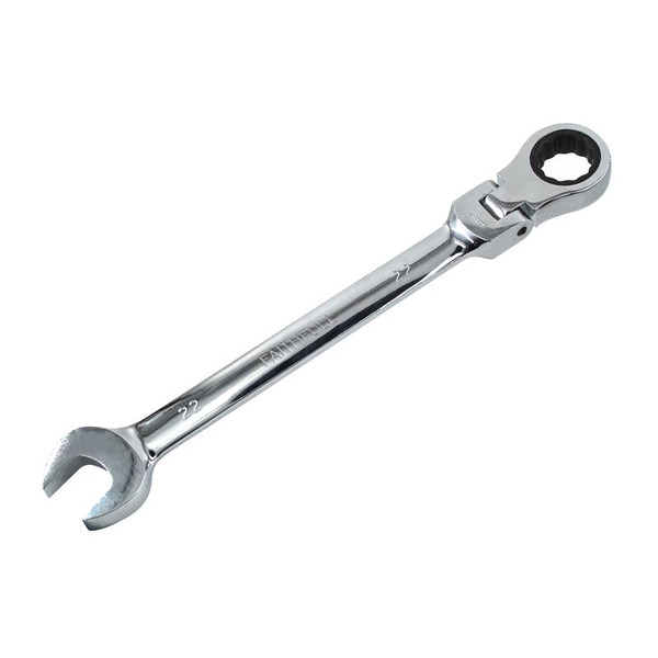 Faithfull Ratchet Combination Spanner Flex Head CV 22mm
