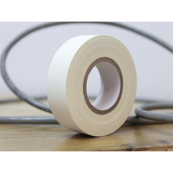 Faithfull PVC Electrical Tape White 19mm x 20m
