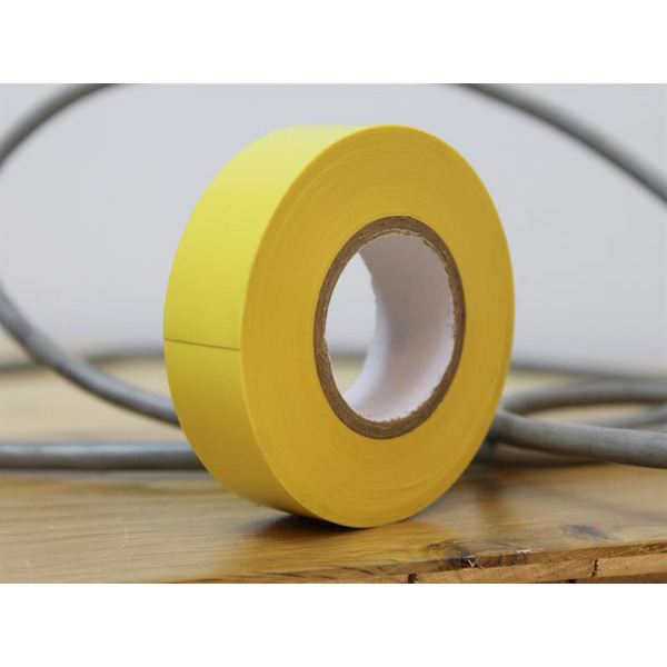 Faithfull PVC Electrical Tape Yellow 19mm x 20m