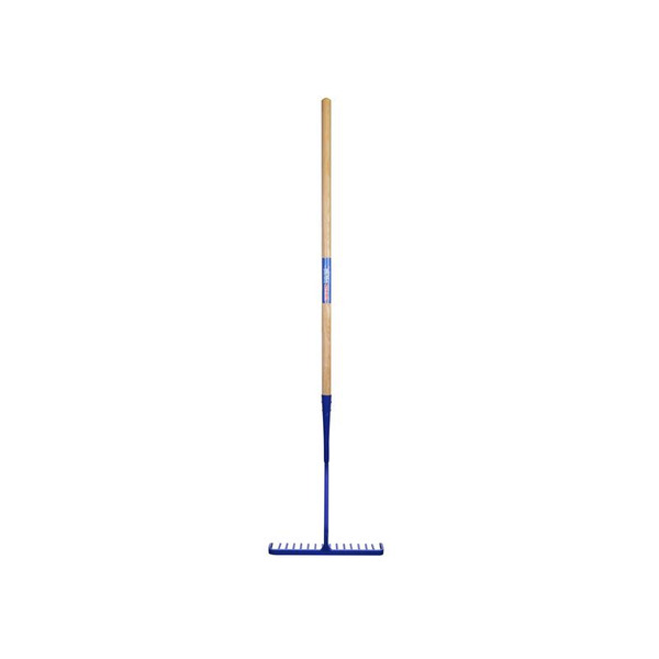 Tarmac Rake 16 Round Teeth - Wooden Handled