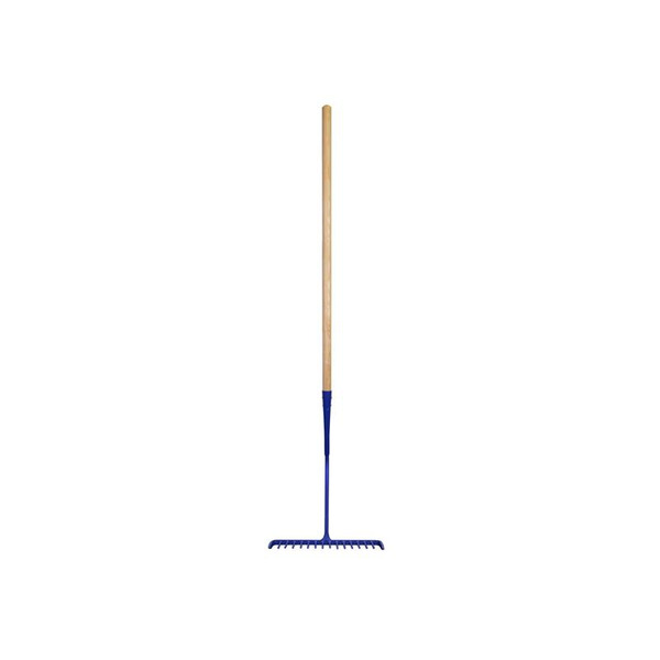 Tarmac Rake 16 Round Teeth - Wooden Handled