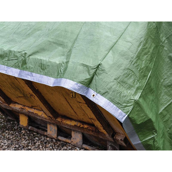 Tarpaulin Green/Silver 5.4 x 3.6m (18 x 12ft) 80gsm