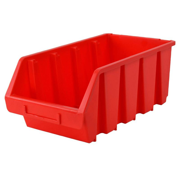 Faithfull FAITBBIN4 Interlocking Storage Bin Size 4 Red 209 x 340 x 155mm