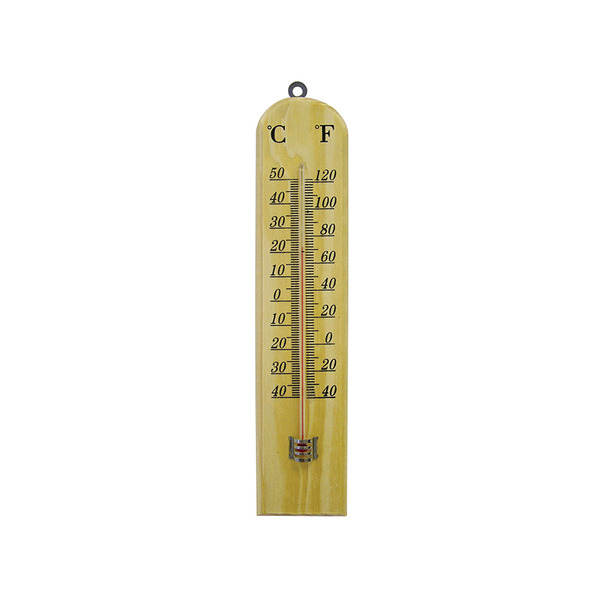 Faithfull Wall Thermometer - Wood 260mm