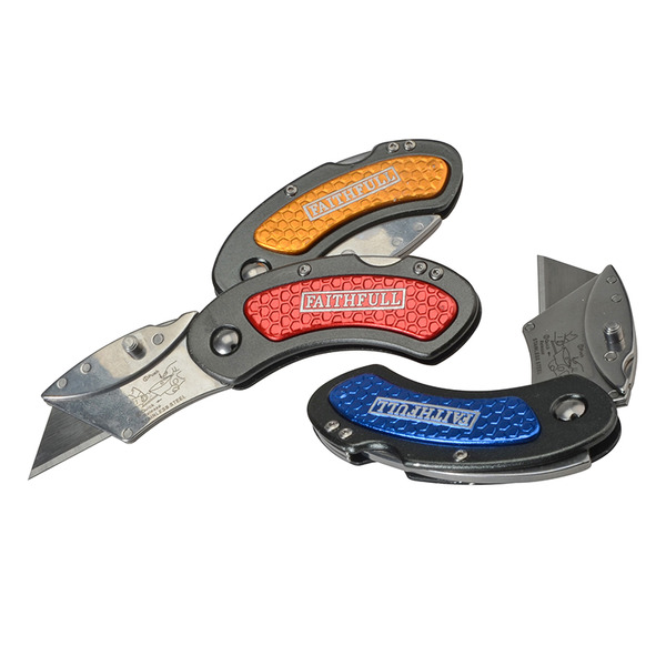 Faithfull Utility Folding Knife with Blade Lock