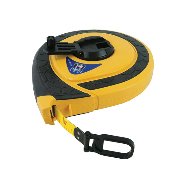 Faithfull FAITM30FE Fully Enclosed ABS Fibreglass Long Tape 30m/100ft (Width 15mm)