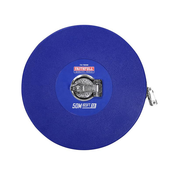 Faithfull FAITM50M Rounded Long Tape 50m/165ft (Width 13mm)