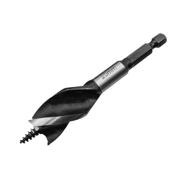 Faithfull Tri-Point Speed Auger Bit 20mm Stubby