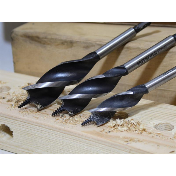 Tri-Point Speed Auger Bit Set, 3 Piece