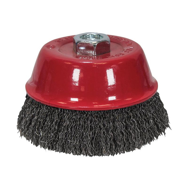 Faithfull Wire Cup Brush 100mm M14x2, 0.30mm Steel Wire