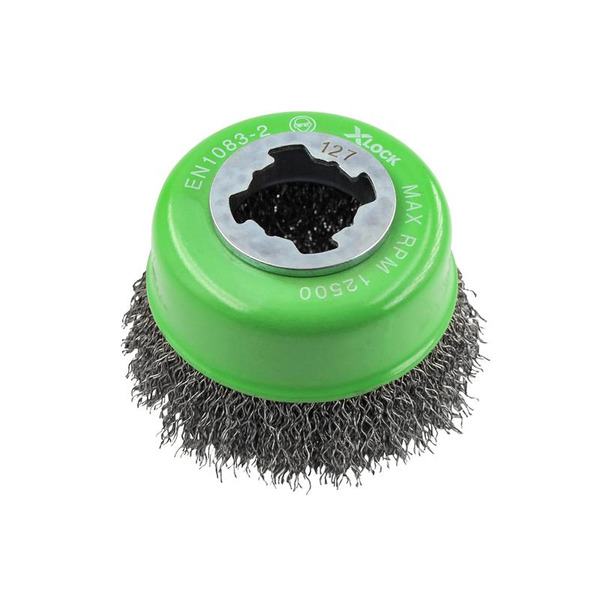 X-LOCK Wire Cup Brush 75mm M14x2, 0.30mm Stainless Steel Wire
