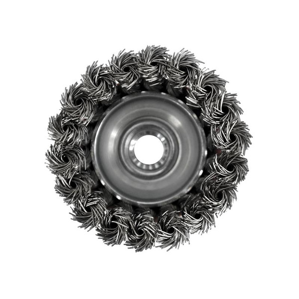 Faithfull Wire Cup Brush Twist Knot 65mm M14x2, 0.50mm Steel Wire