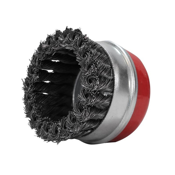 Wire Cup Brush Twist Knot 80mm M14x2, 0.50mm Steel Wire