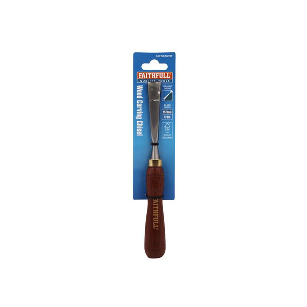 Faithfull Straight Gouge Carving Chisel 5/8in - FSC 100%