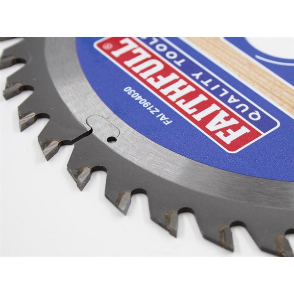 Faithfull FAIZ1904030 TCT Circular Saw Blade 190 x 30mm x 40T POS