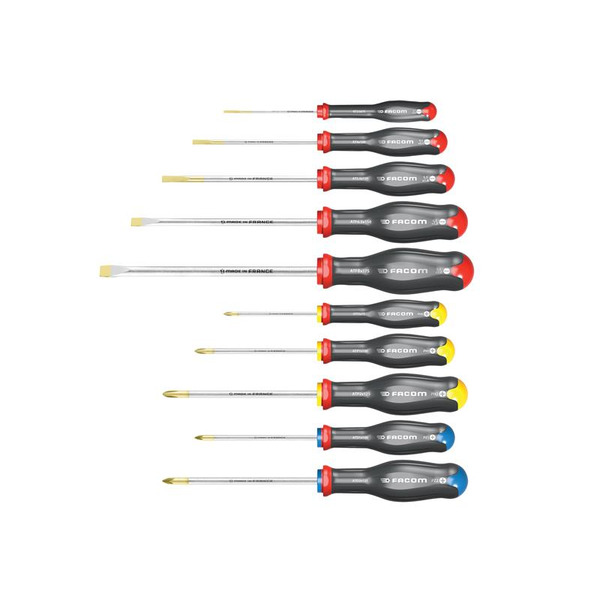 Facom Protwist® Screwdriver Set, 10 Piece