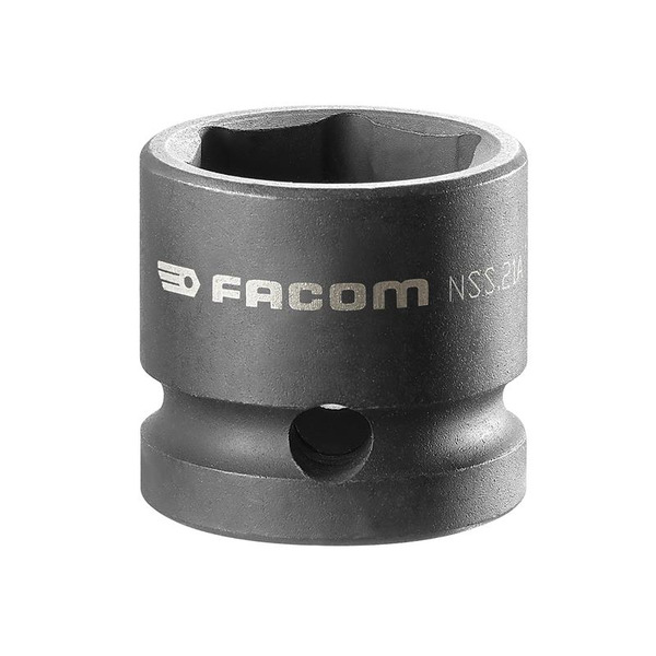Facom 6-Point Stubby Impact Socket 1/2in Drive 21mm