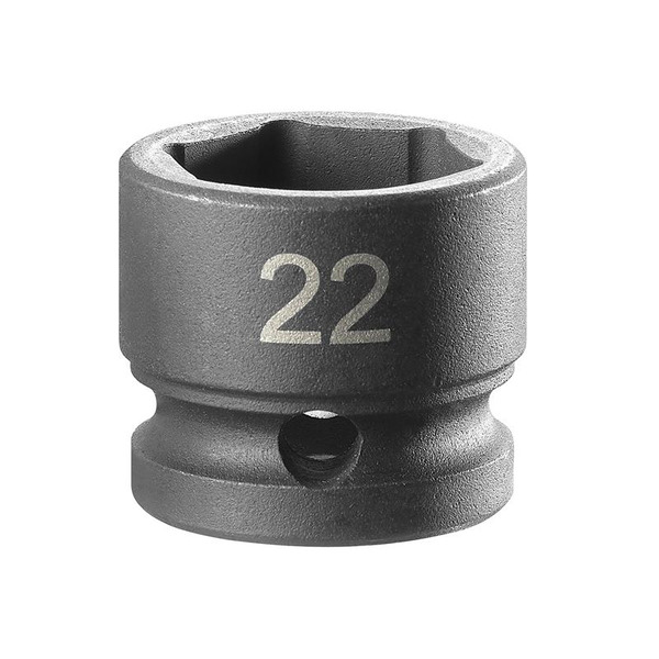 Facom 6-Point Stubby Impact Socket 1/2in Drive 22mm