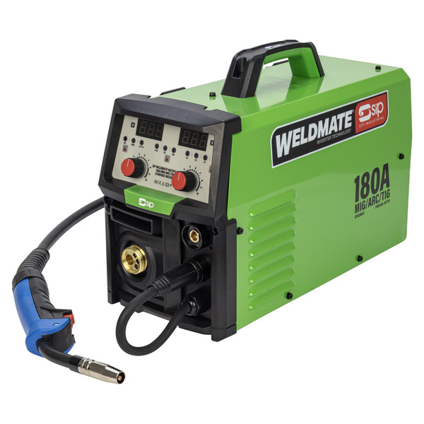 SIP WELDMATE Autoplus 180A MIG/ARC/TIG Synergic Inverter Welder - 05739