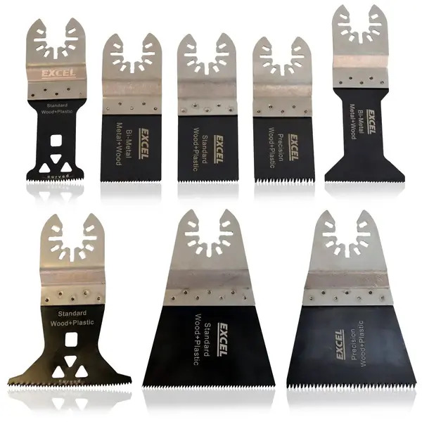 Excel 4920 Oscillating Multi Cutter Blade 8 Piece Accessories Set