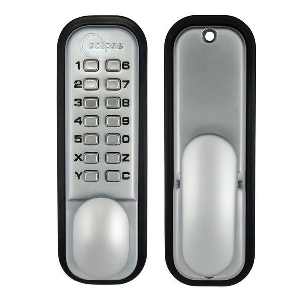 Eclipse ED15 Push-Button Digital Lock - Silver - FD60 Fire Rated - Holdback Facility - 70249