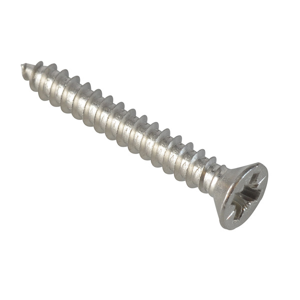 Self-Tapping Screw Pozi Compatible CSK A2 SS 1in x 6 ForgePack 30