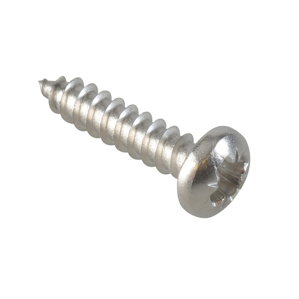 Self-Tapping Screw Pozi Compatible Pan Head SS 5/8in x 6 ForgePack 50