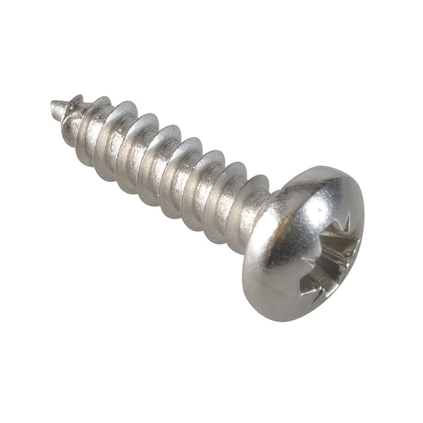 Self-Tapping Screw Pozi Compatible Pan Head SS 5/8in x 8 ForgePack 35