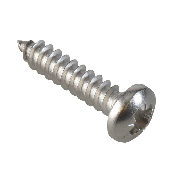 Self-Tapping Screw Pozi Compatible Pan Head SS 3/4in x 8 ForgePack 30