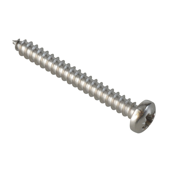 ForgeFix Self-Tapping Screw Pozi Compatible Pan Head SS 1in x 4 ForgePack 40