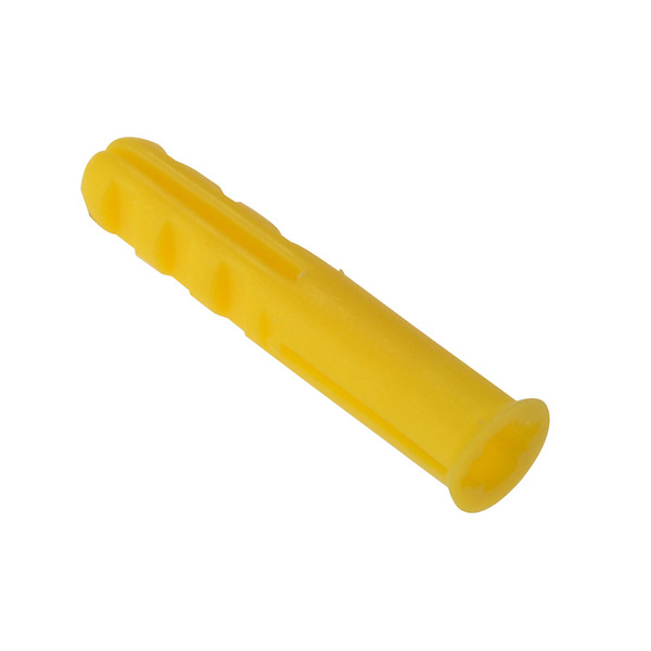 Plastic Wall Plug Yellow No.4-6 Box 1000
