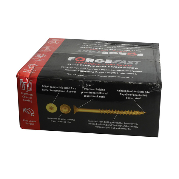 ForgeFast Torx® Compatible Wood Screw Pack 1800 Piece