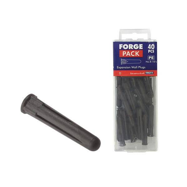 Expansion Wall Plugs Wall Plug Brown 8-10 Pack 40