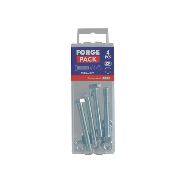 High Tensile Set Screw ZP M8 x 60mm ForgePack 4