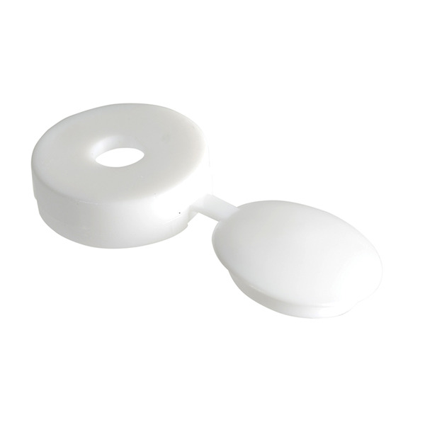 Hinged Cover Cap White No. 10-12 Bag 100