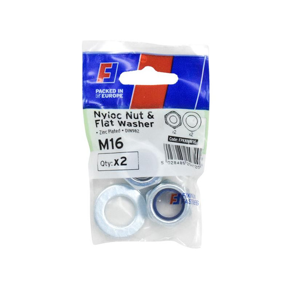 Nyloc Nut & Washer M16 ForgePack 2