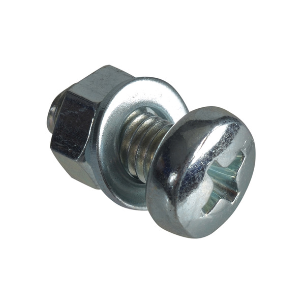 Machine Screw Pozi Compatible Pan Head ZP M5 x 12mm ForgePack 20